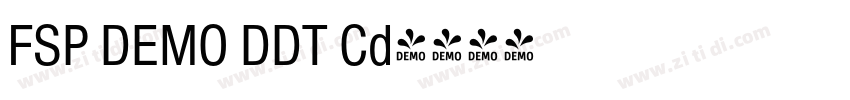 FSP DEMO DDT Cd字体转换 FSP DEMO DDT Cd字体转换